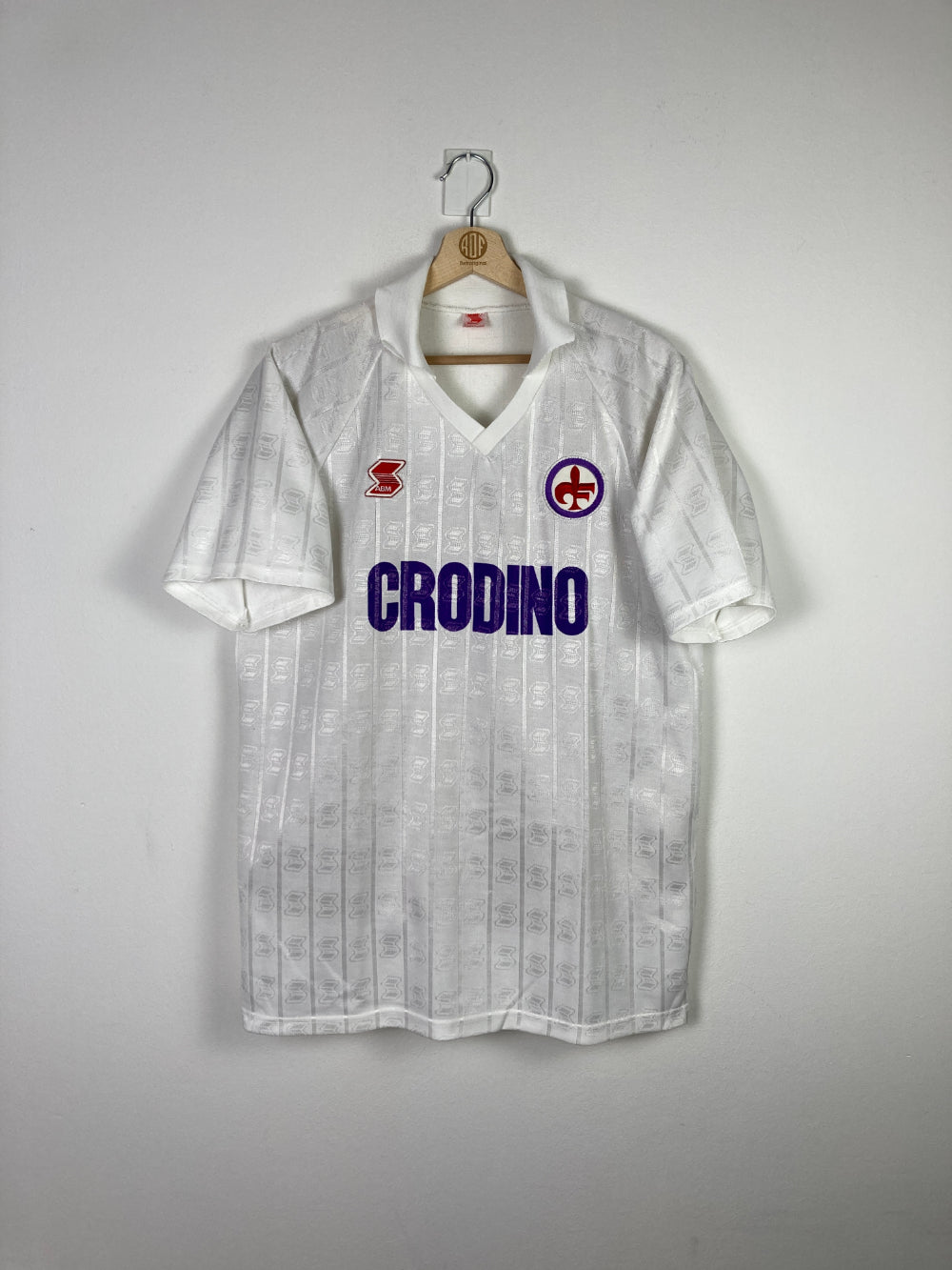 Original ACF Fiorentina *Matchworn* Away Jersey 1988-1989 #18 - L/XL
