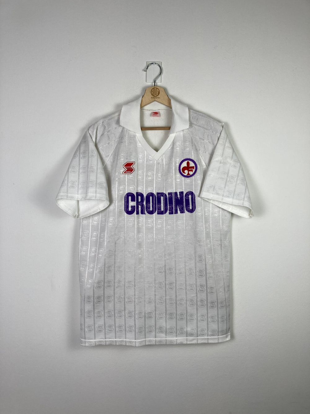 Original ACF Fiorentina *Matchworn* Away Jersey 1988-1989 #14 - L/XL