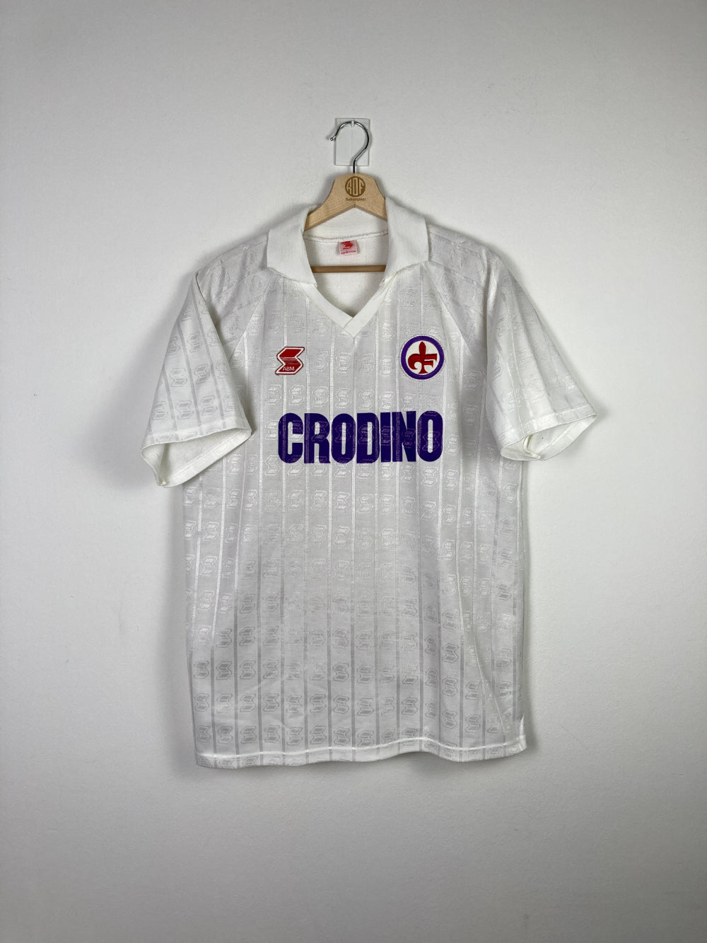 Original ACF Fiorentina *Matchworn* Away Jersey 1988-1989 #13 - L/XL