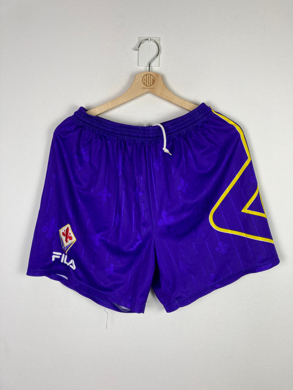 Original ACF Fiorentina *Match-Issued* Home Short 1997-1998 - M
