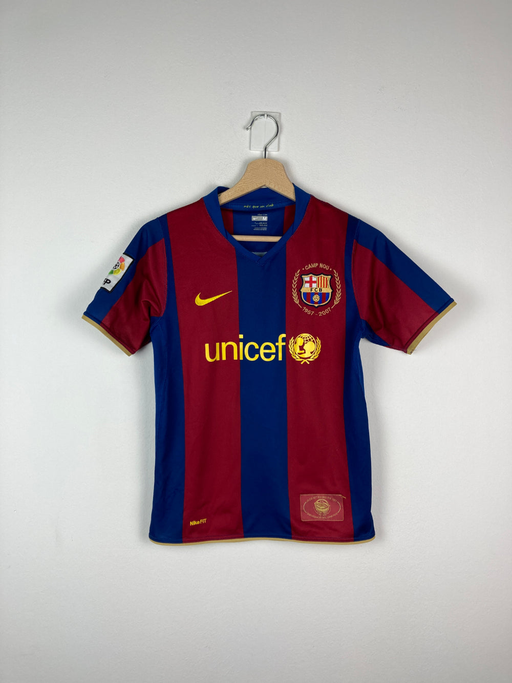 Original FC Barcelona Home Jersey 2007 2008 Kids M RetrOriginalFootball