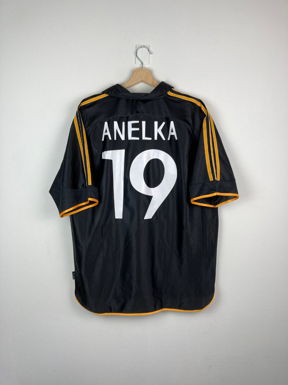 Original Real Madrid CF Away Jersey 1999-2001 #19 Anelka- XL