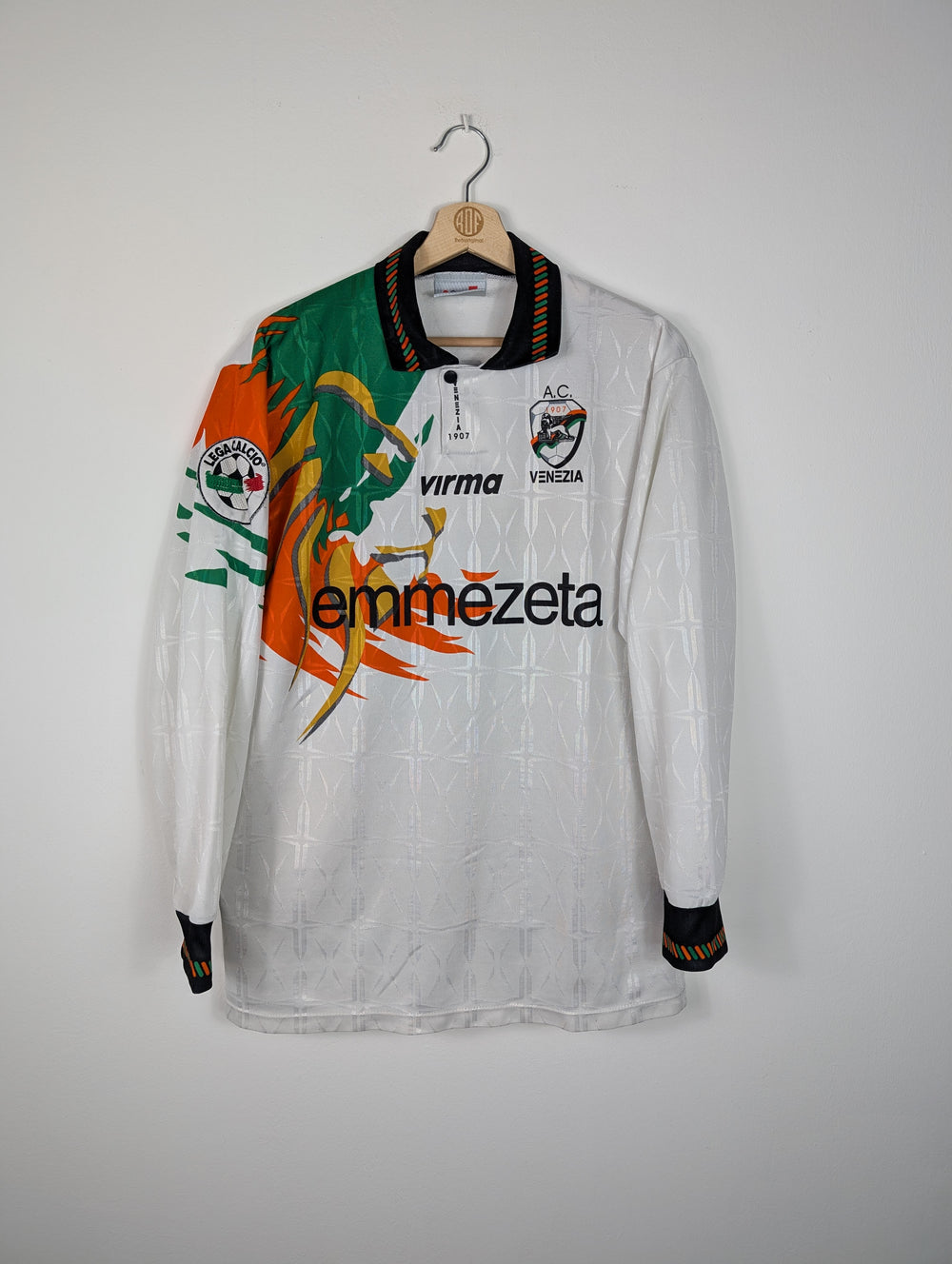 Original Venezia FC *Matchworn* Away Jersey 1997-1998 #15 Ginestra - XL