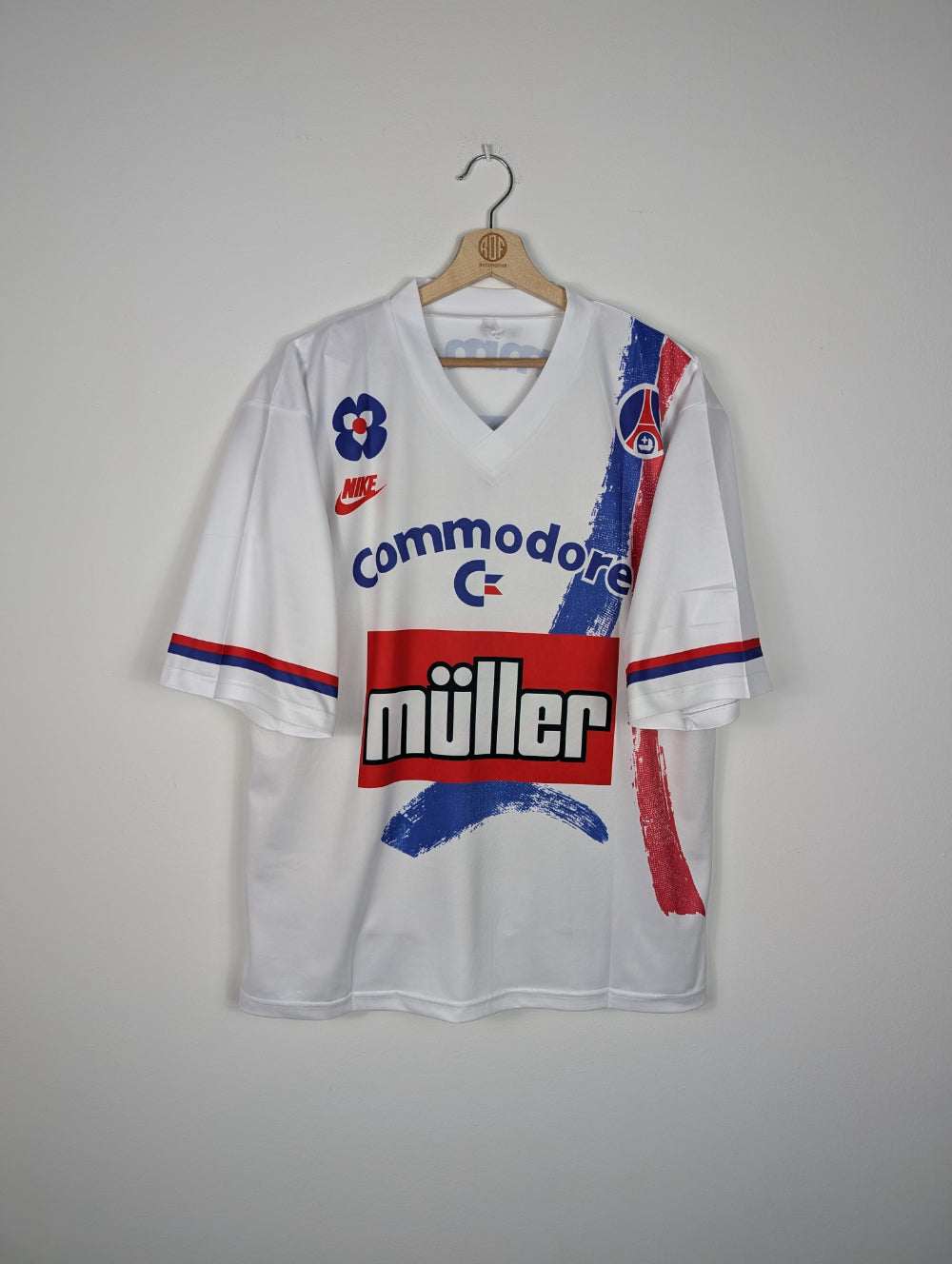 Original PSG Away Jersey 1991-1992 #4 Colleter  - XL