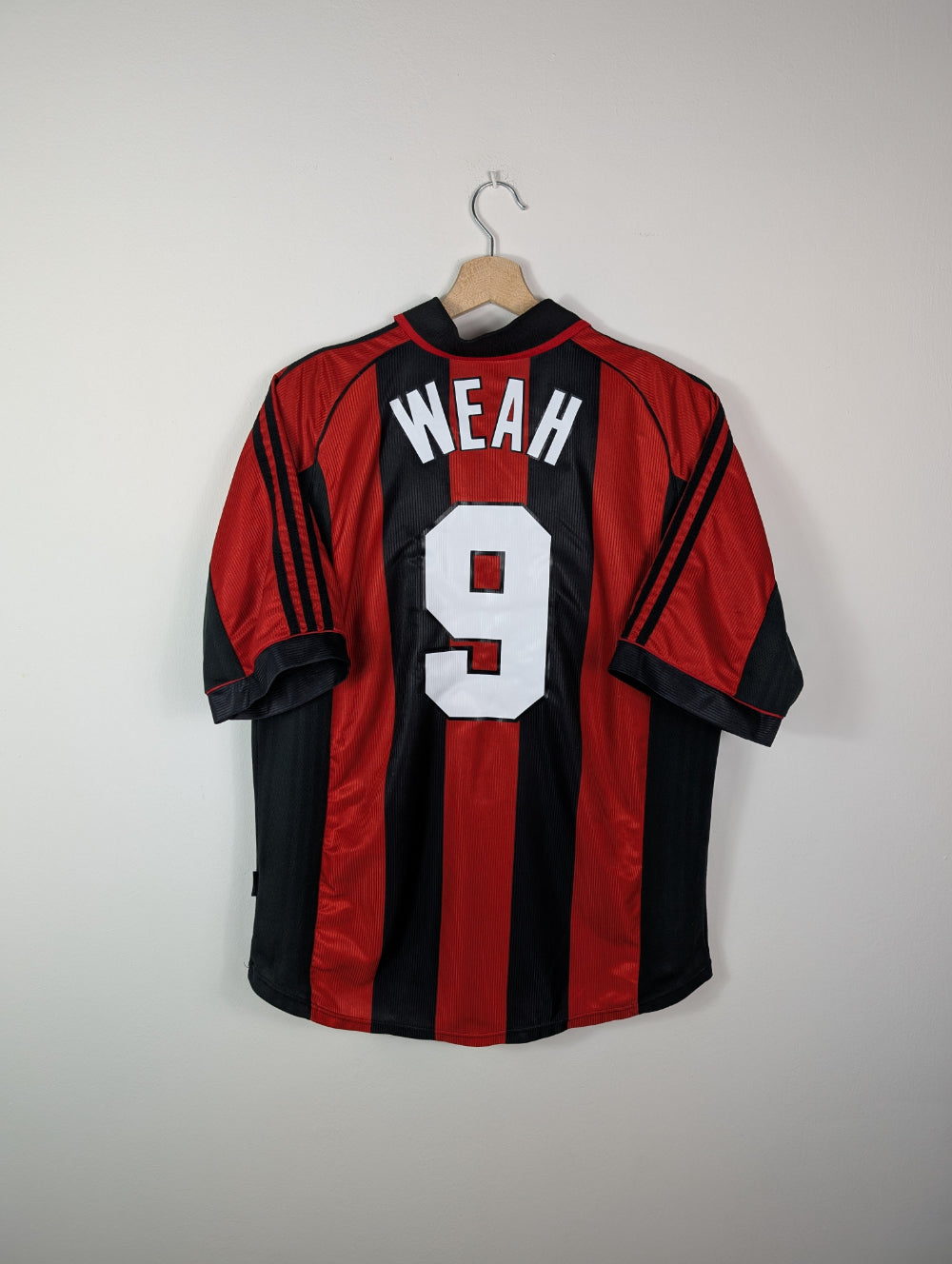 Original AC Milan Home Jersey 1998-1999 #9 Weah - L