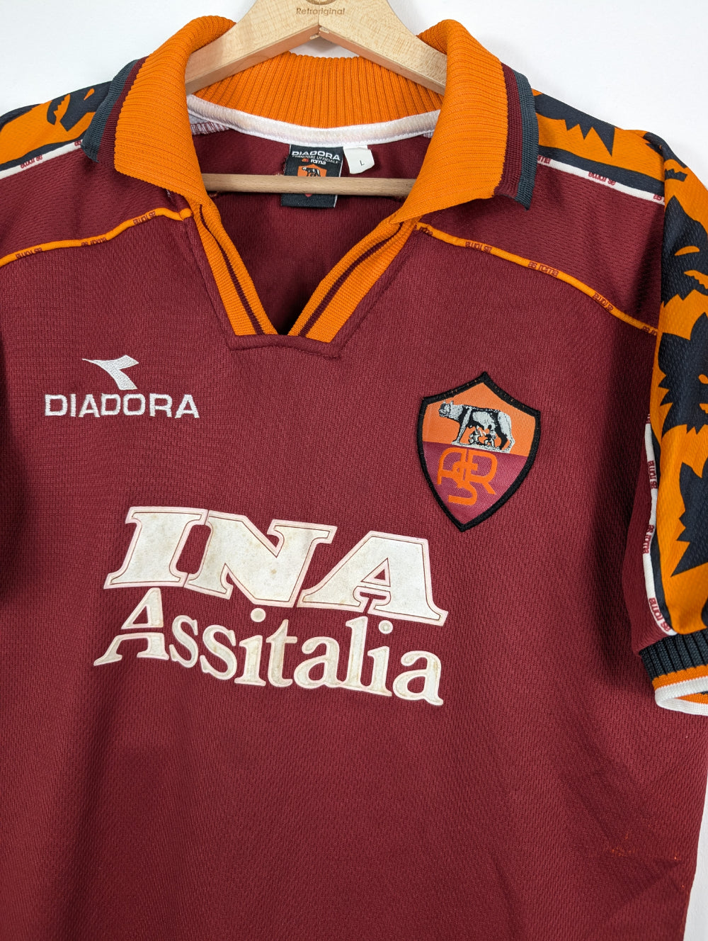 
                  
                    Original AS Roma *Player-issue* Home Jersey 1998-1999 #10 Totti - L
                  
                