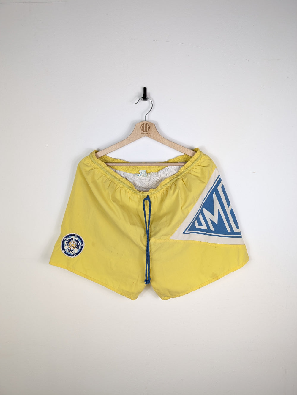 Original Leeds United FC Shorts 1990-1992 - L