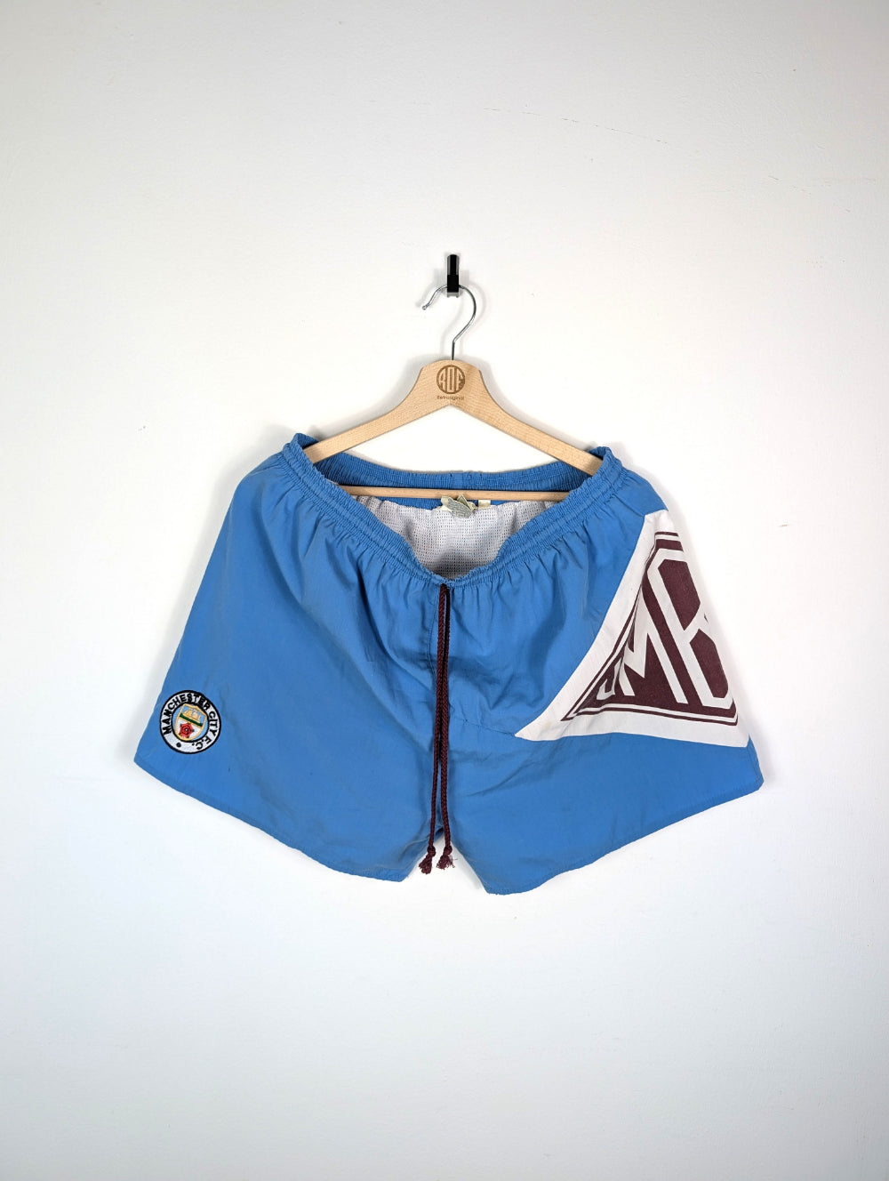 Original Manchester City FC Shorts 1990-1992 - L