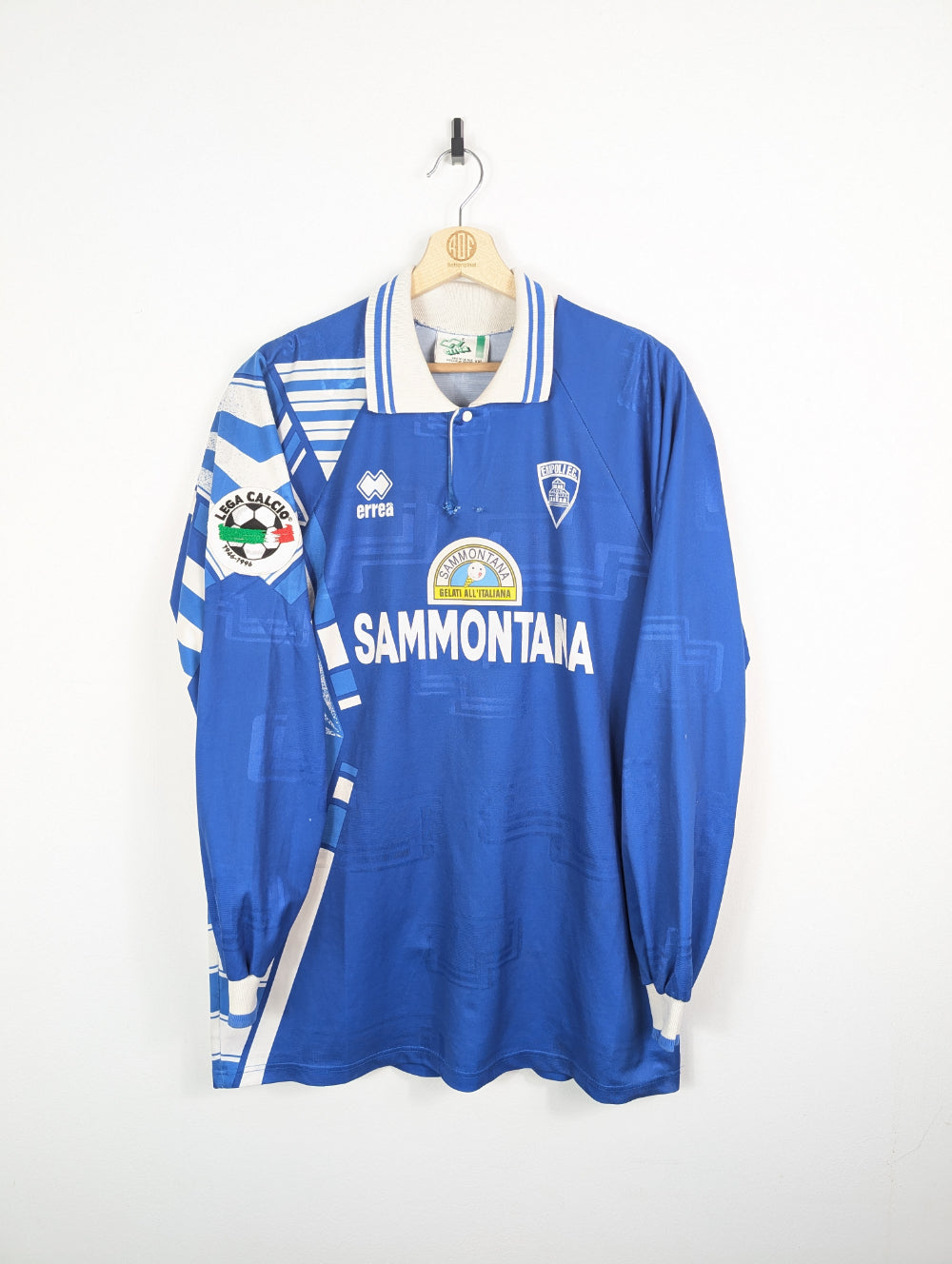 Original Empoli FC *Matchworn* Home Jersey 1995-1996 #9 Bertarelli - XL