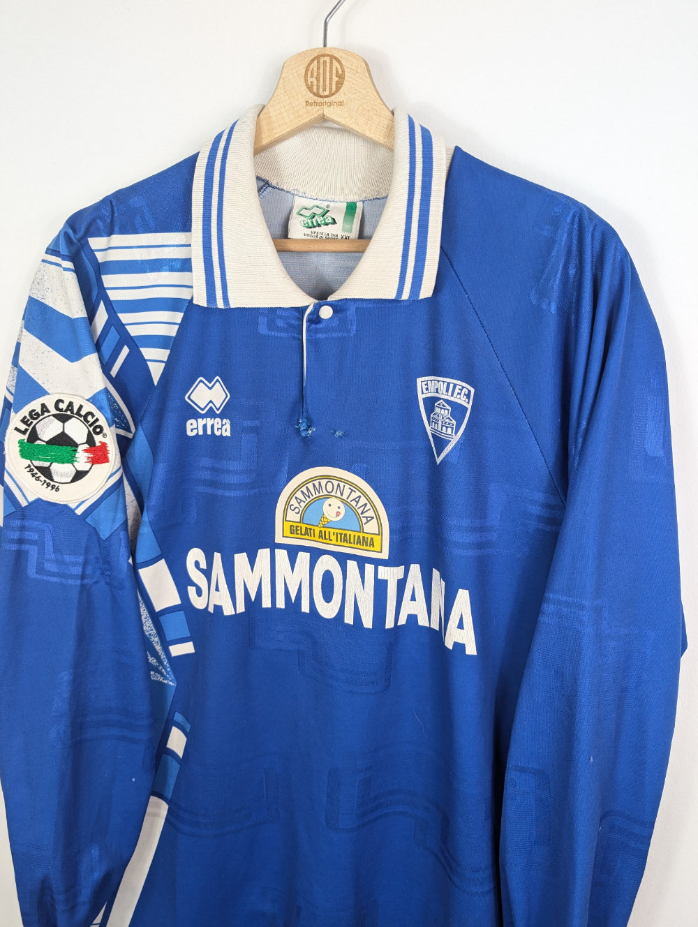 
                  
                    Original Empoli FC *Matchworn* Home Jersey 1995-1996 #9 Bertarelli - XL
                  
                