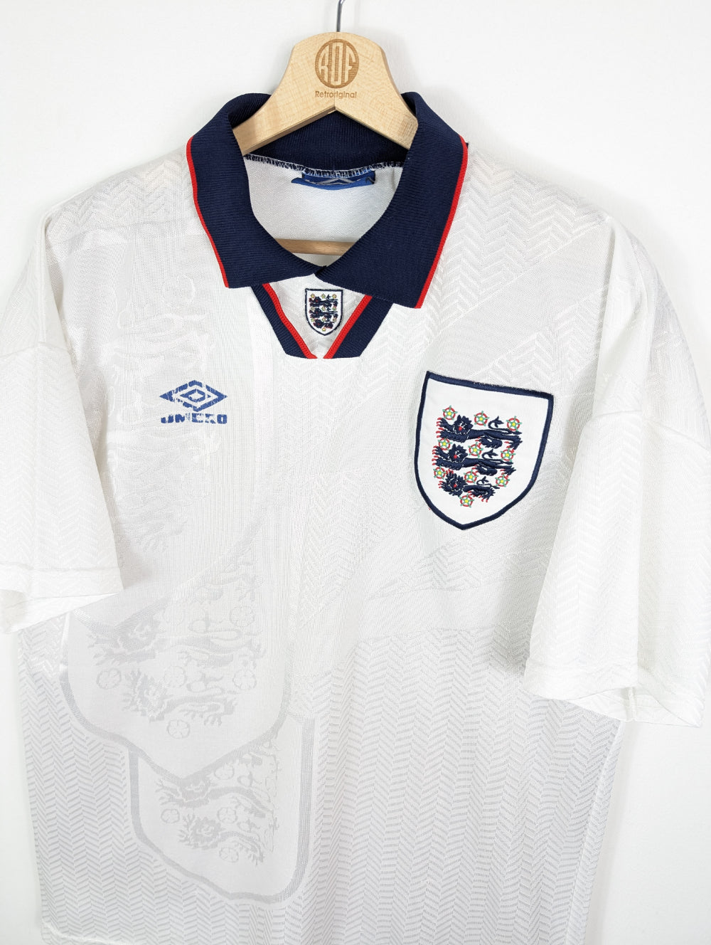 
                  
                    Original England Home Jersey 1993-1995 - XL
                  
                