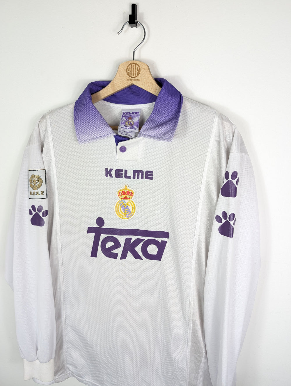 Original Real Madrid CF Home Jersey 1997-1998 #3 Roberto