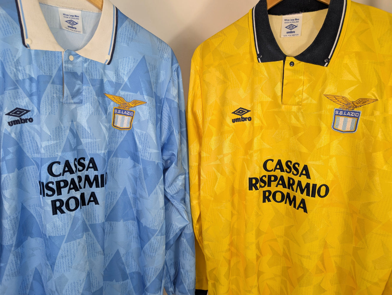 Lazio SS 1990-1991 Home & Away matchworn #5 – RetrOriginalFootball