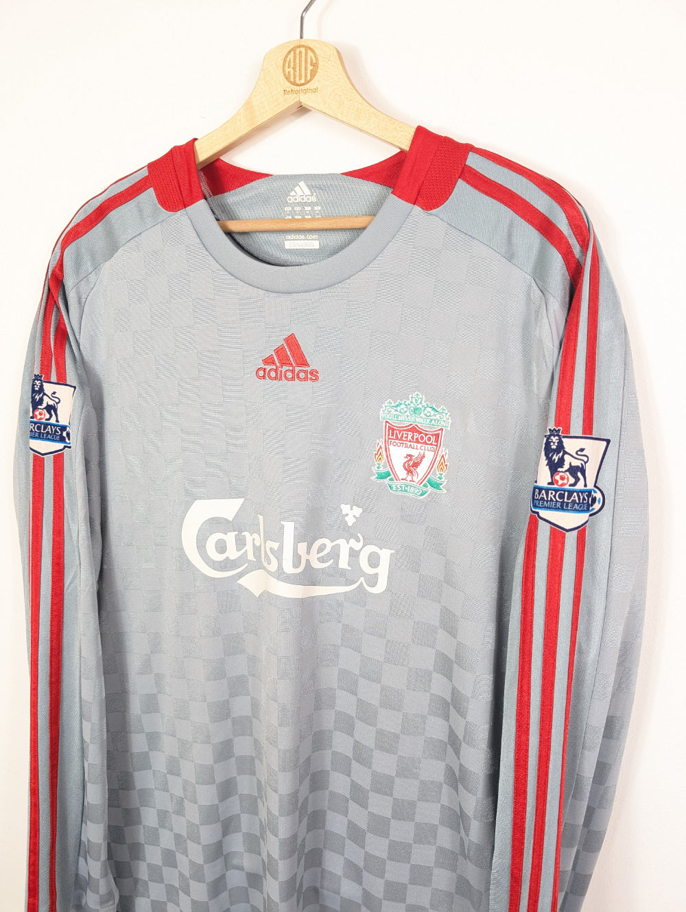 Original Liverpool FC Away Jersey 2007-2009 #8 Gerrard - XL