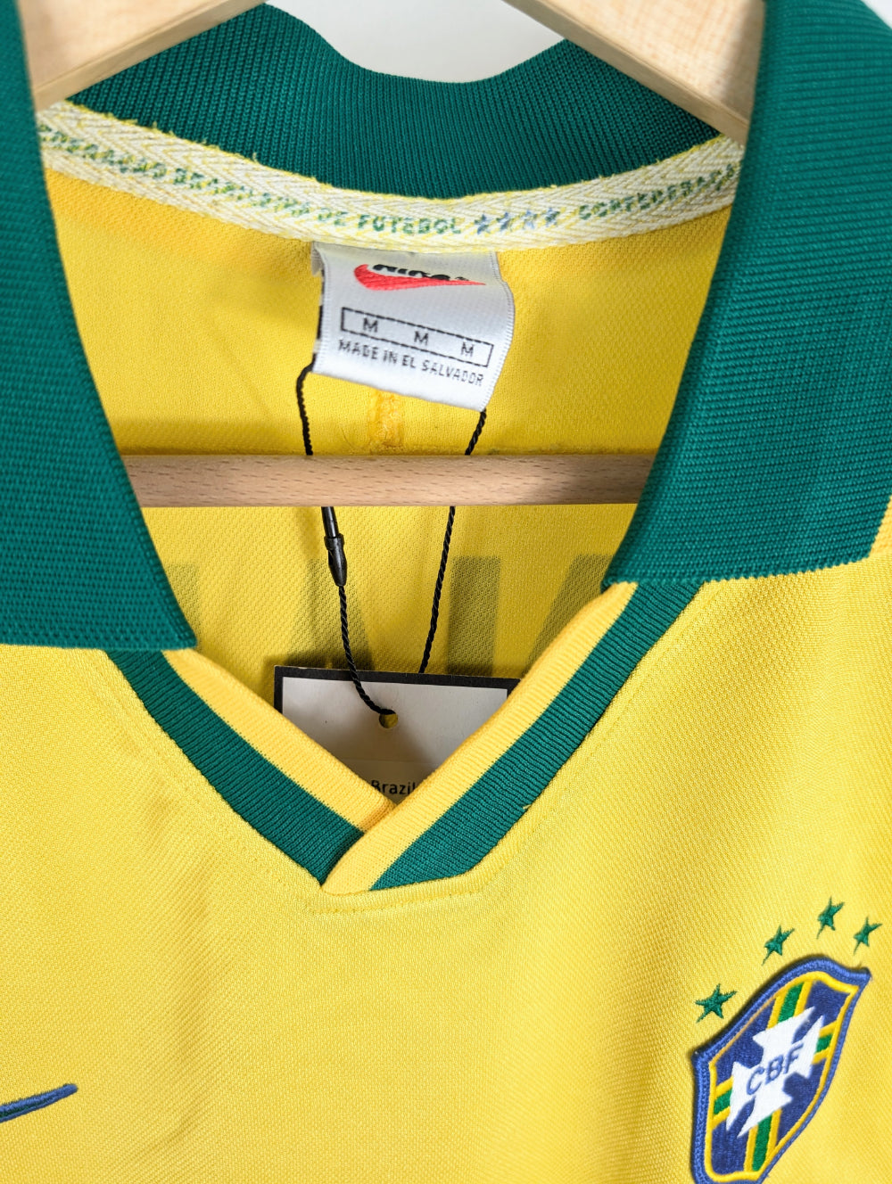 Original Brazil Home Jersey 1997 #9 Ronaldo - M – RetrOriginalFootball