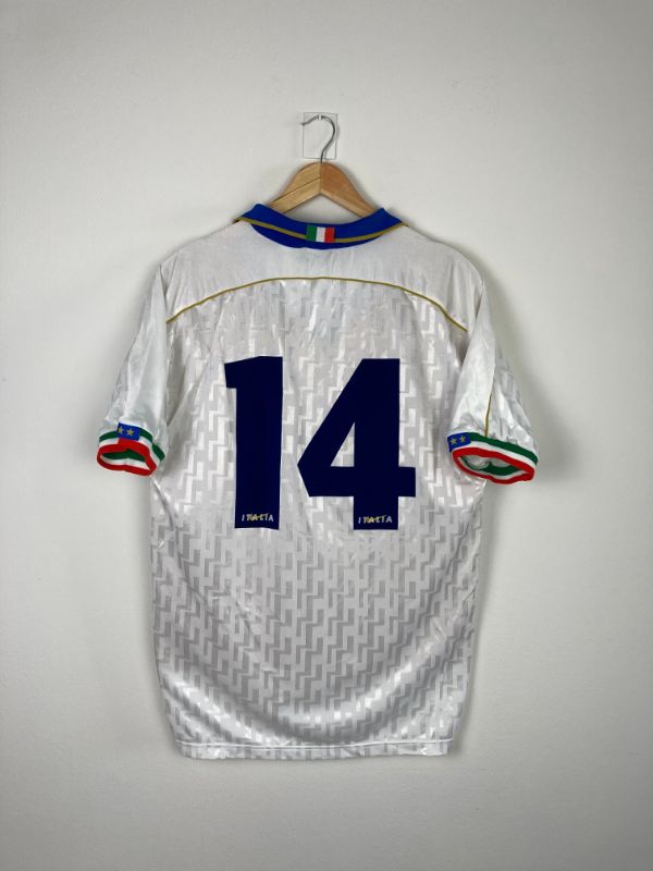 
                  
                    Original Italy *Matchworn* U21 Away Jersey & Short 1995-1996 #14 - L
                  
                