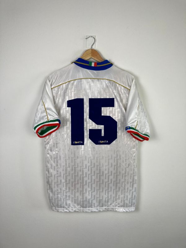Original Italy *Matchworn* U21 Away Jersey & Short 1995-1996 #15 - L