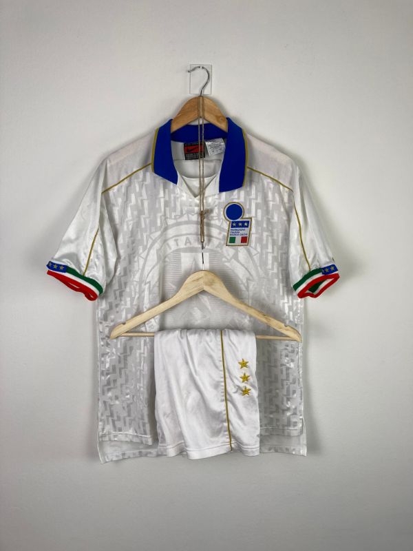 
                  
                    Original Italy *Matchworn* U21 Away Jersey & Short 1995-1996 #14 - L
                  
                
