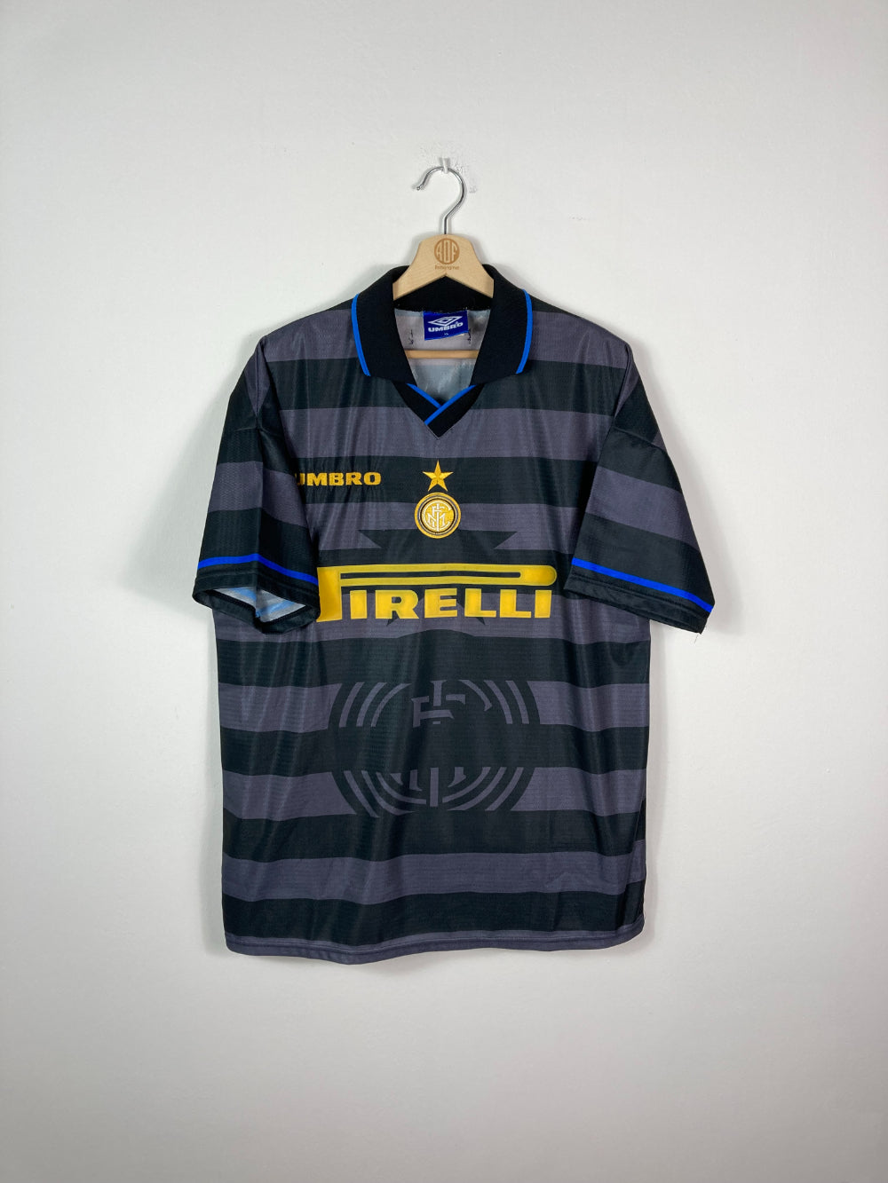 Original Inter Milan *Rare* Third Jersey 1997-1998 #16 West - XL