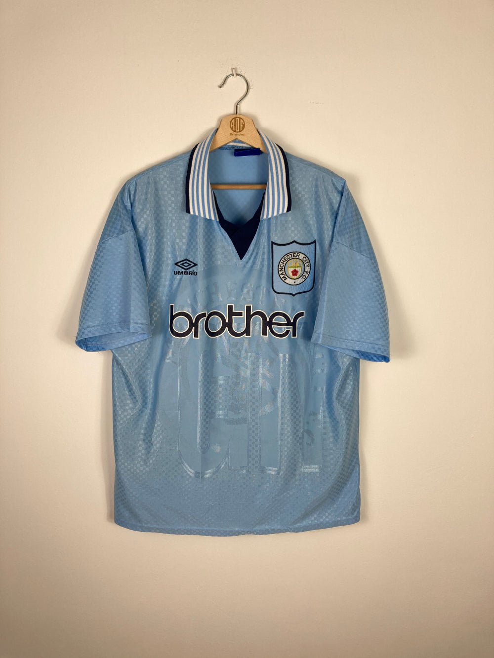 Original Manchester City FC Home Jersey 1995-1996 - XL