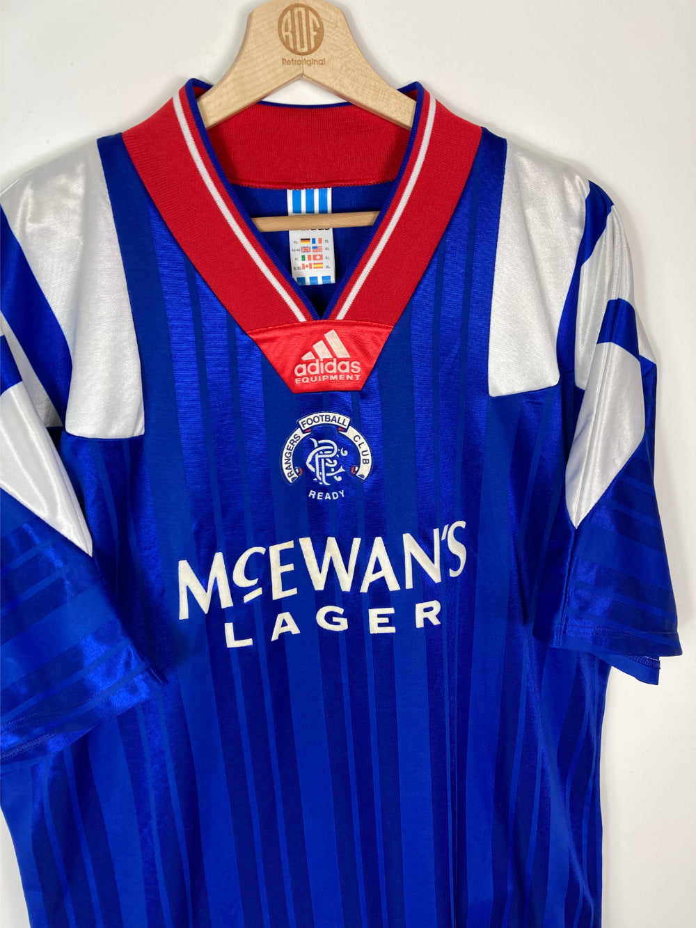 
                  
                    Original Rangers FC Home Jersey 1992-1994 - XL
                  
                