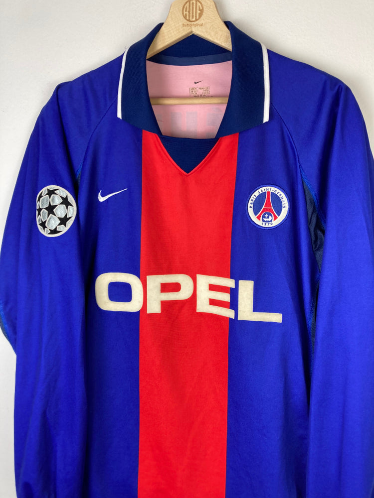 
                  
                    Original PSG *Matchworn* (vs Deportivo La Coruna) Home Jersey 2000-2001 #13 Déhu - XL
                  
                