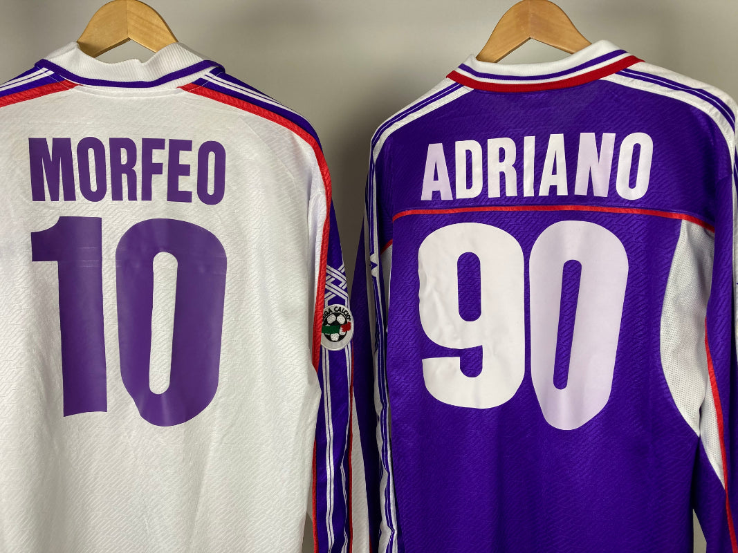 ACF Fiorentina 2001-2002 Home &amp; Away Matchworn by Adriano