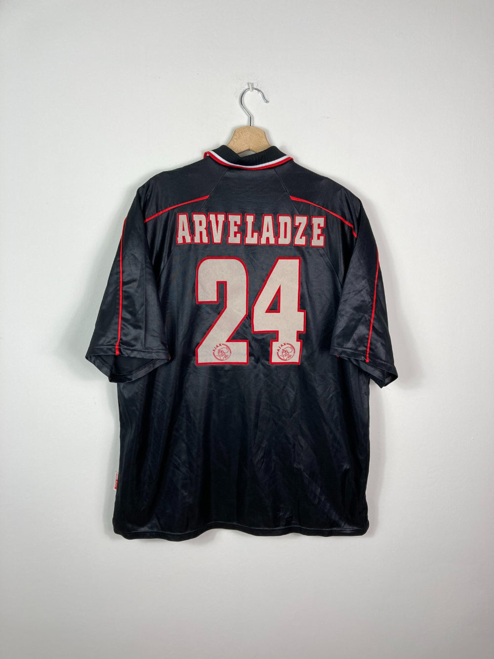 Original Ajax AFC Away Jersey 1998-1999 #24 Arveladze - XXL