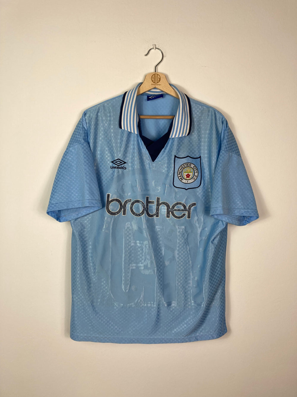 Original Manchester City FC Home Jersey 1995-1997 - XL