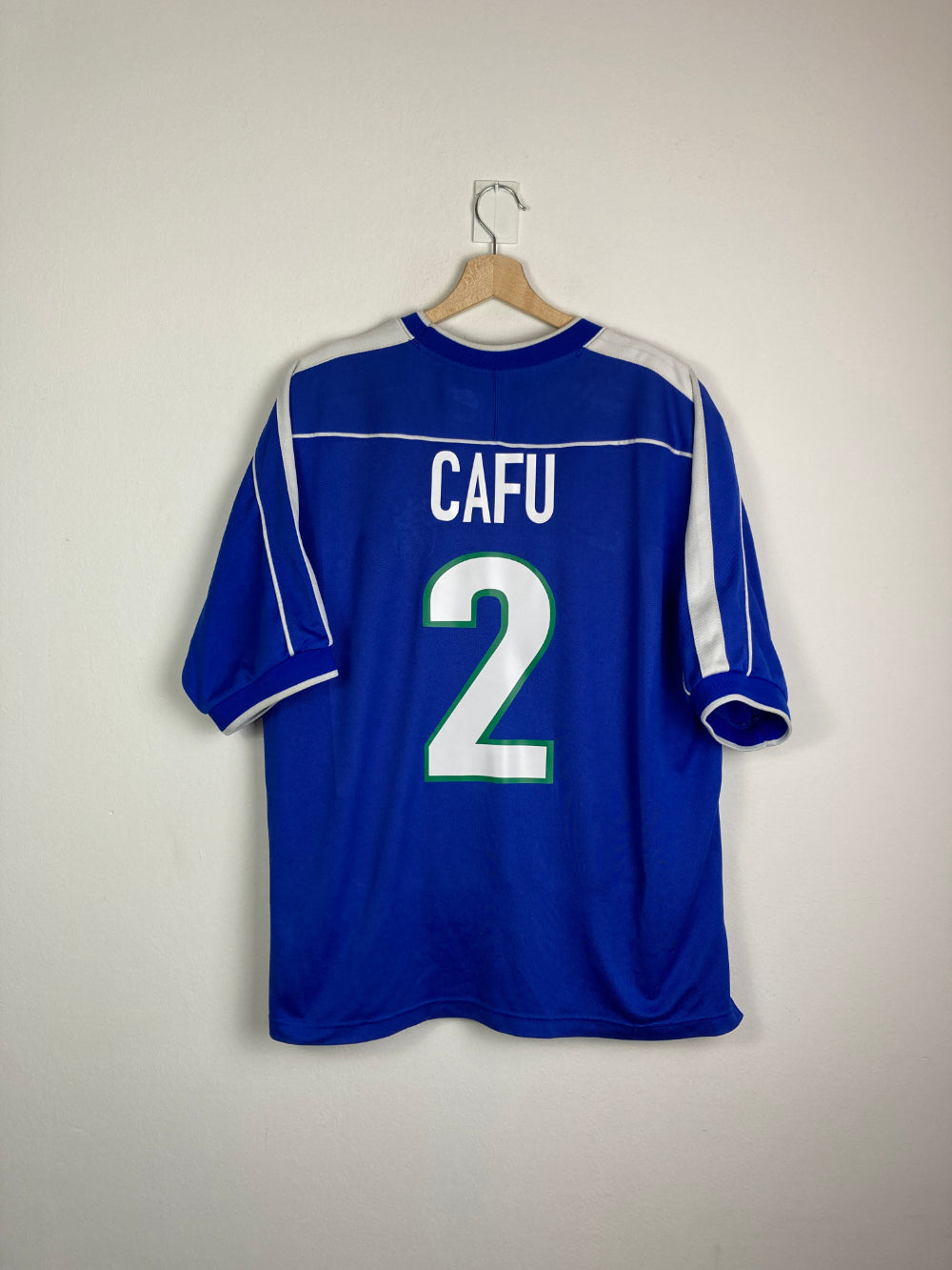 Original Brazil Away Jersey 1998-2000 #2 of Cafú  - XL