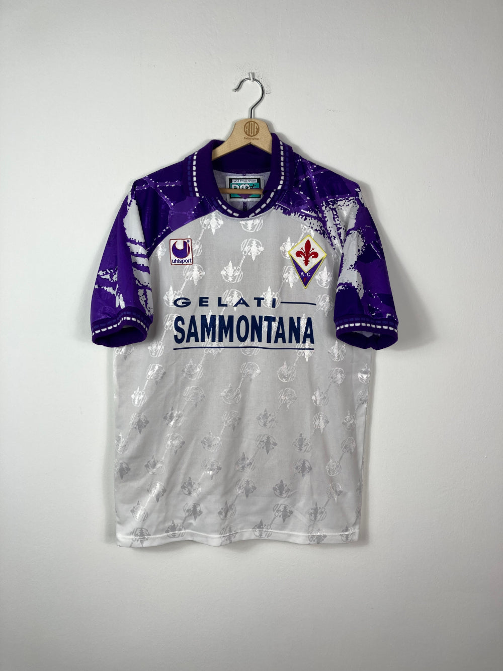 Original Fiorentina ACF *Player-issue* Away Jersey 1994-1995 #9 Batistuta - L