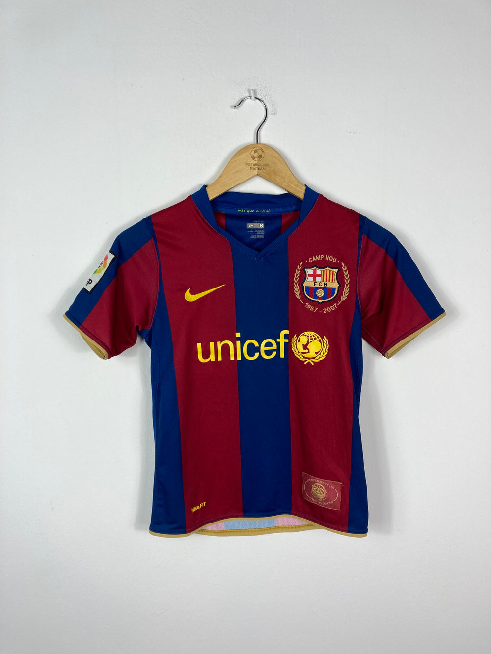 Original FC Barcelona Home Jersey 2007-2008 - Kids