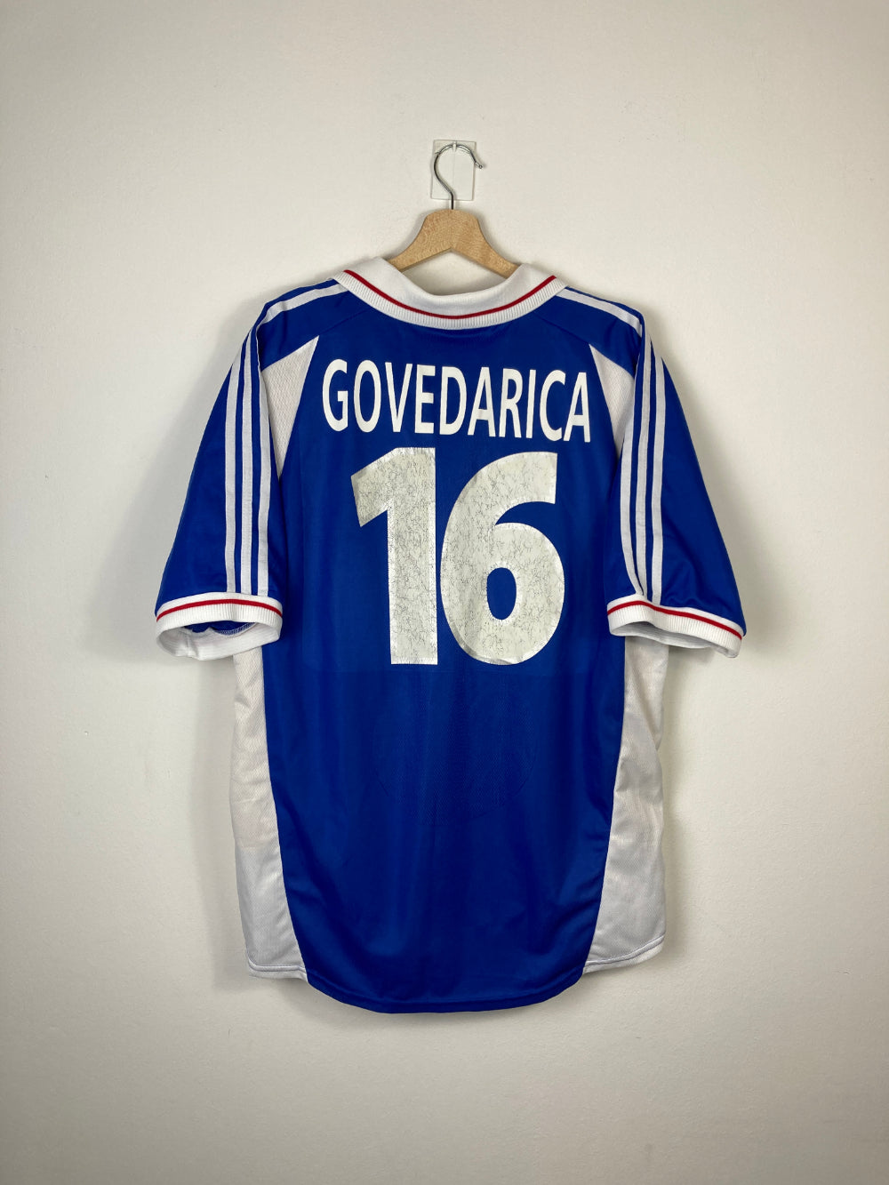 Original Yugoslavia *Matchworn* Away Jersey 2000-20001 #16 Govedarica - XL