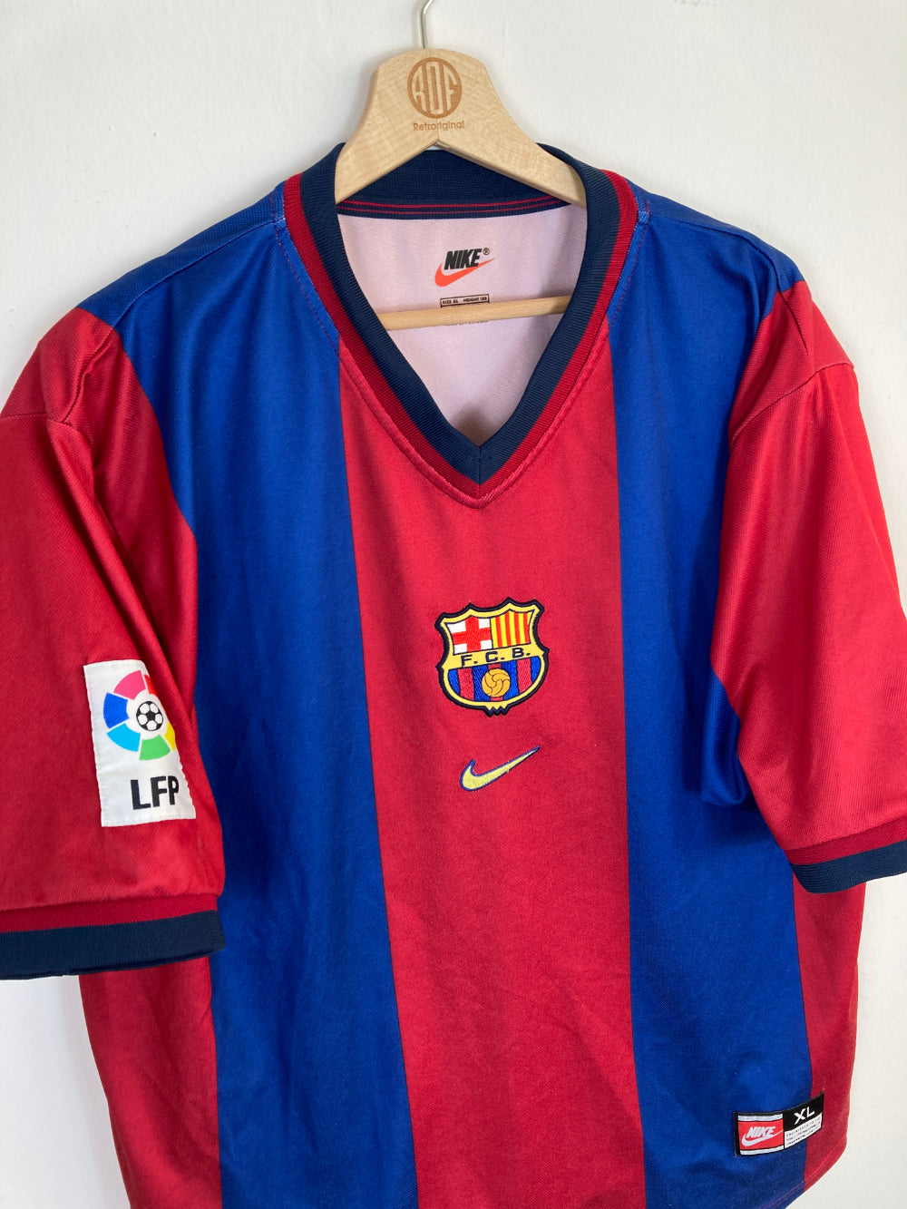 Original FC Barcelona Home Jersey 1998 1999 XL RetrOriginalFootball