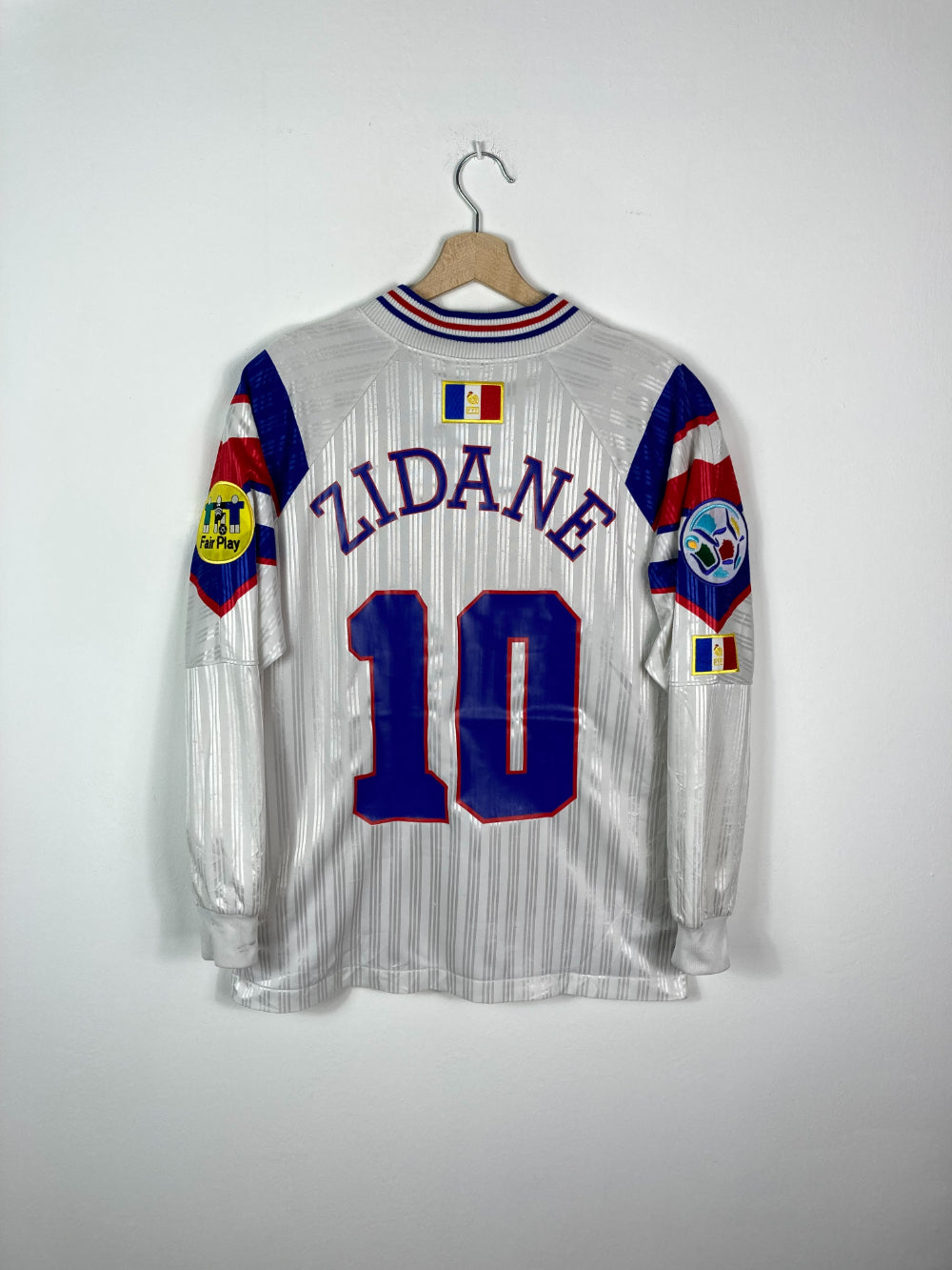 Original France Away Jersey 1996-1998 #10 Zidane - L