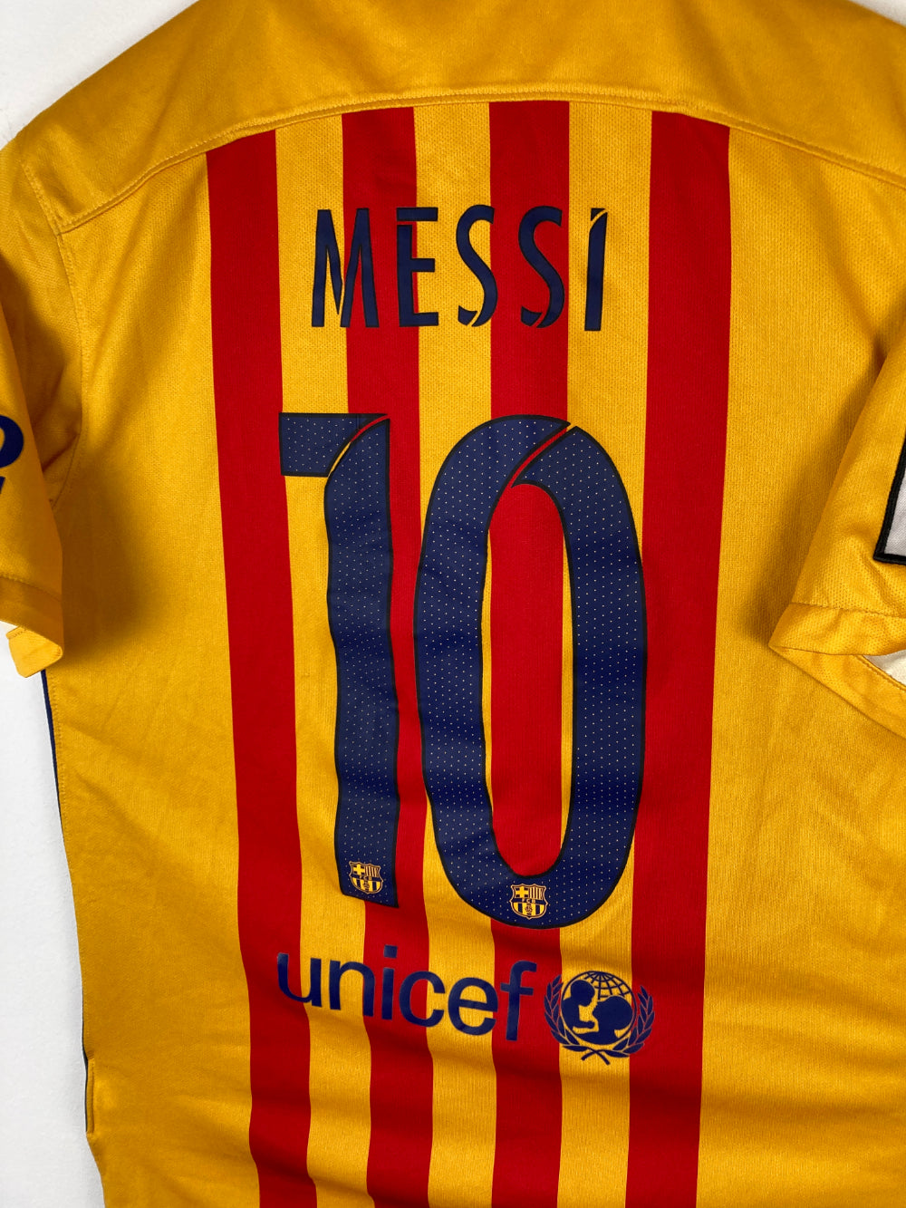 
                  
                    Original FC Barcelona Away Jersey 2015-2016 #10 of Lionel Messi - S
                  
                