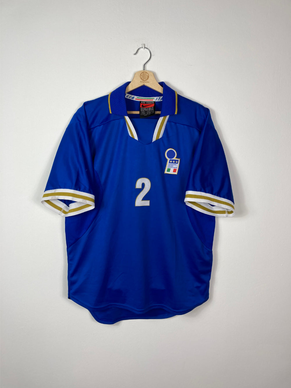 Original Italy *Match-issue* Away Jersey 1996-1998 #2 - XL