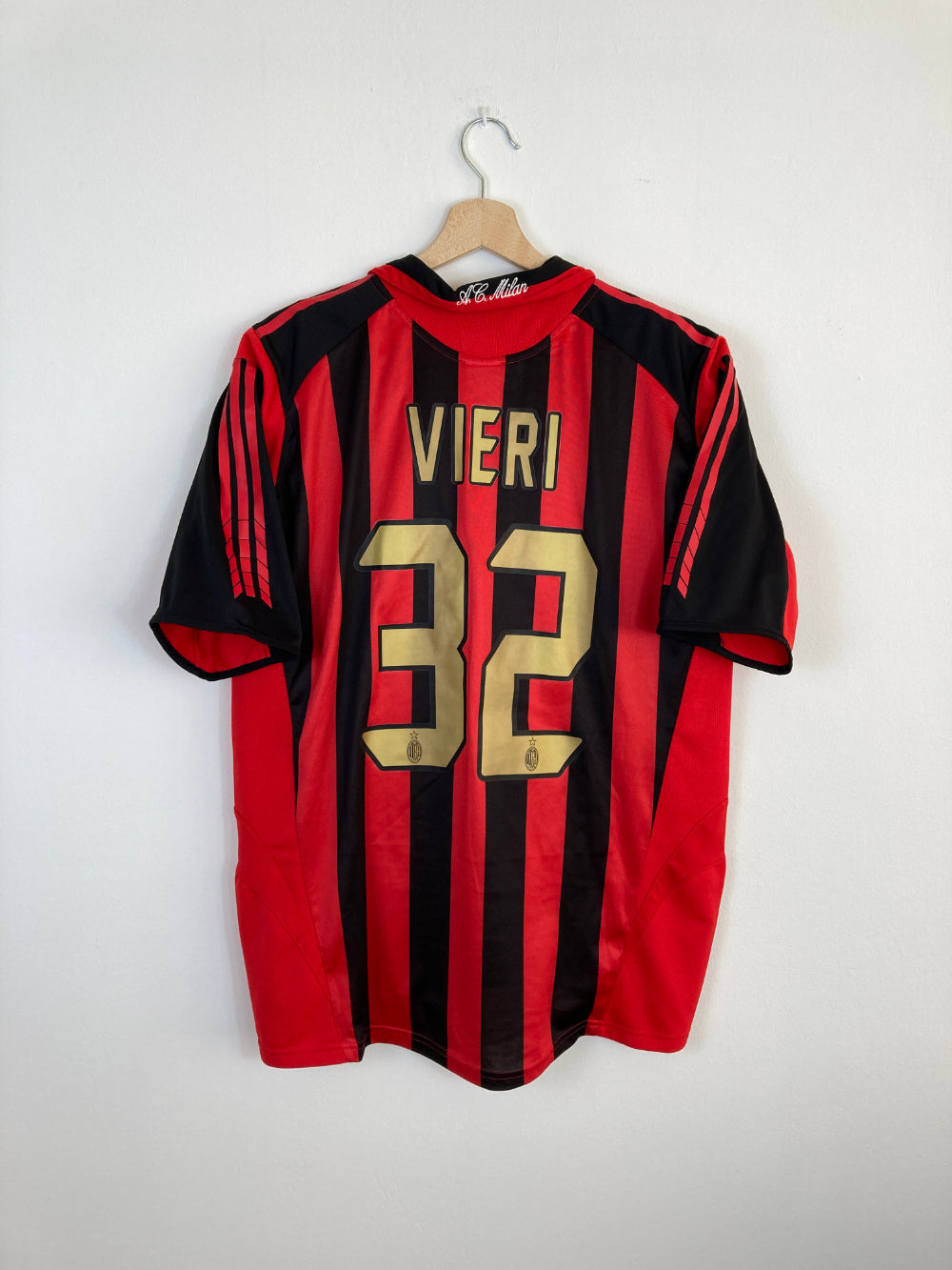 Original AC Milan Home Jersey 2005-2006 #32 Vieri - XL