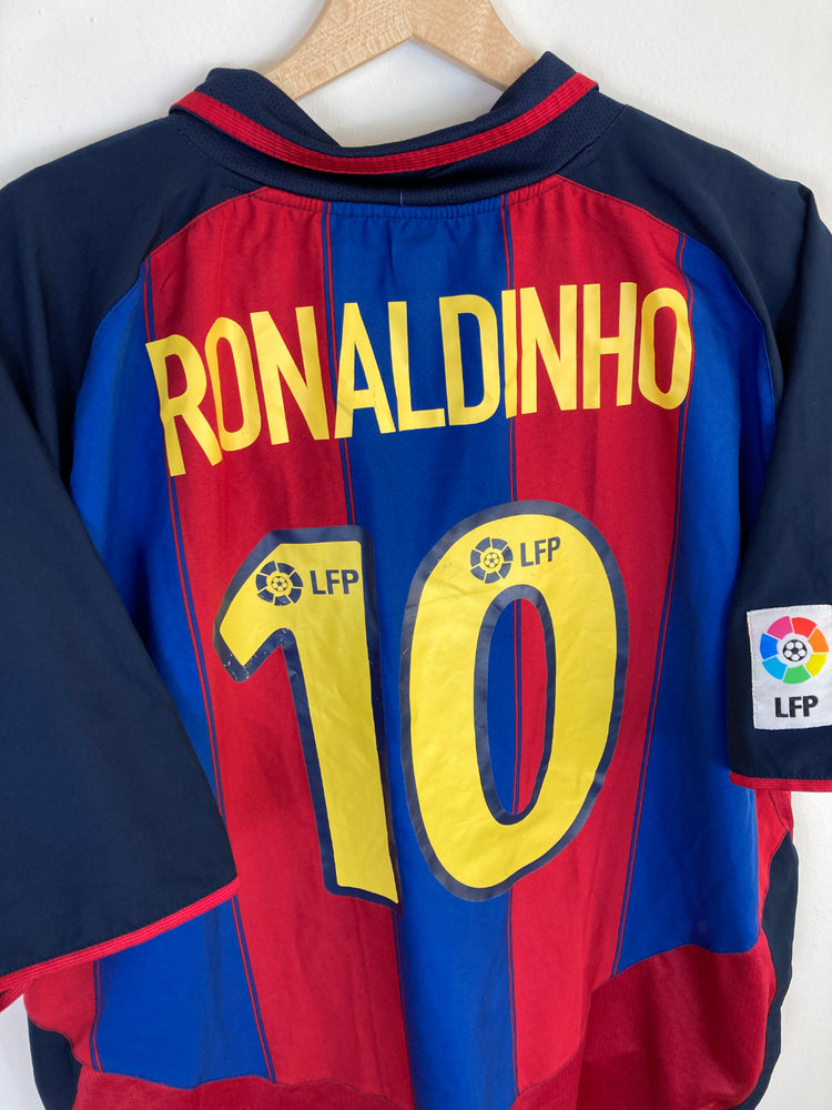 
                  
                    Original FC Barcelona Home Jersey 2003-2004 #10 Ronaldinho - XL
                  
                