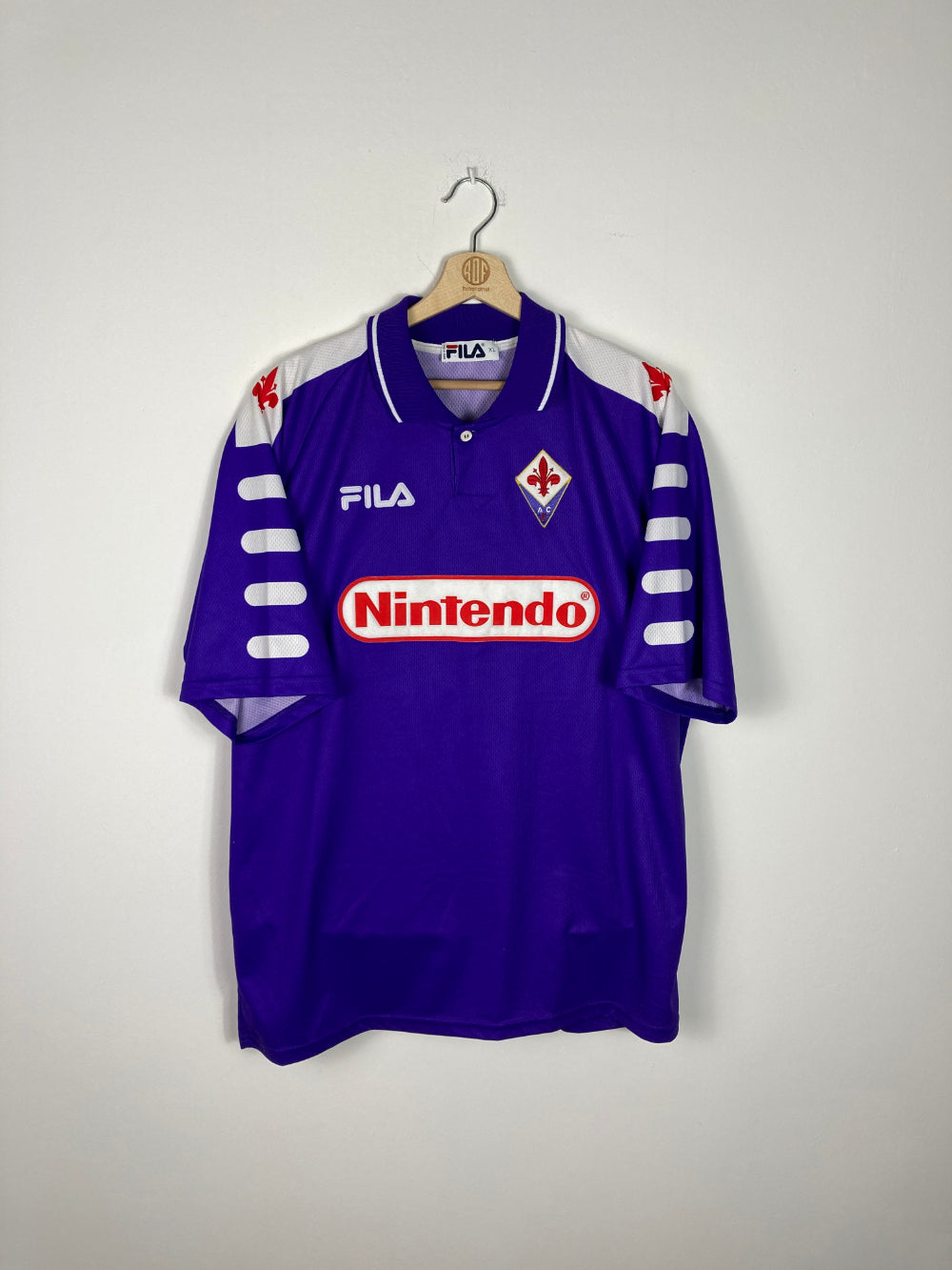 Original Fiorentina ACF *Player-issue* Home Jersey 1998-1999 #9 Batistuta - XL