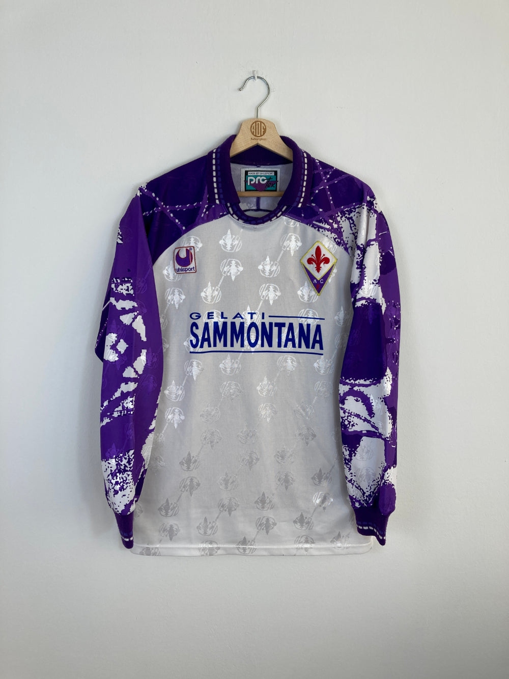 Original Fiorentina ACF *Match-issued* Away Jersey 1994-1995 #18 Francesco Flachi - XL