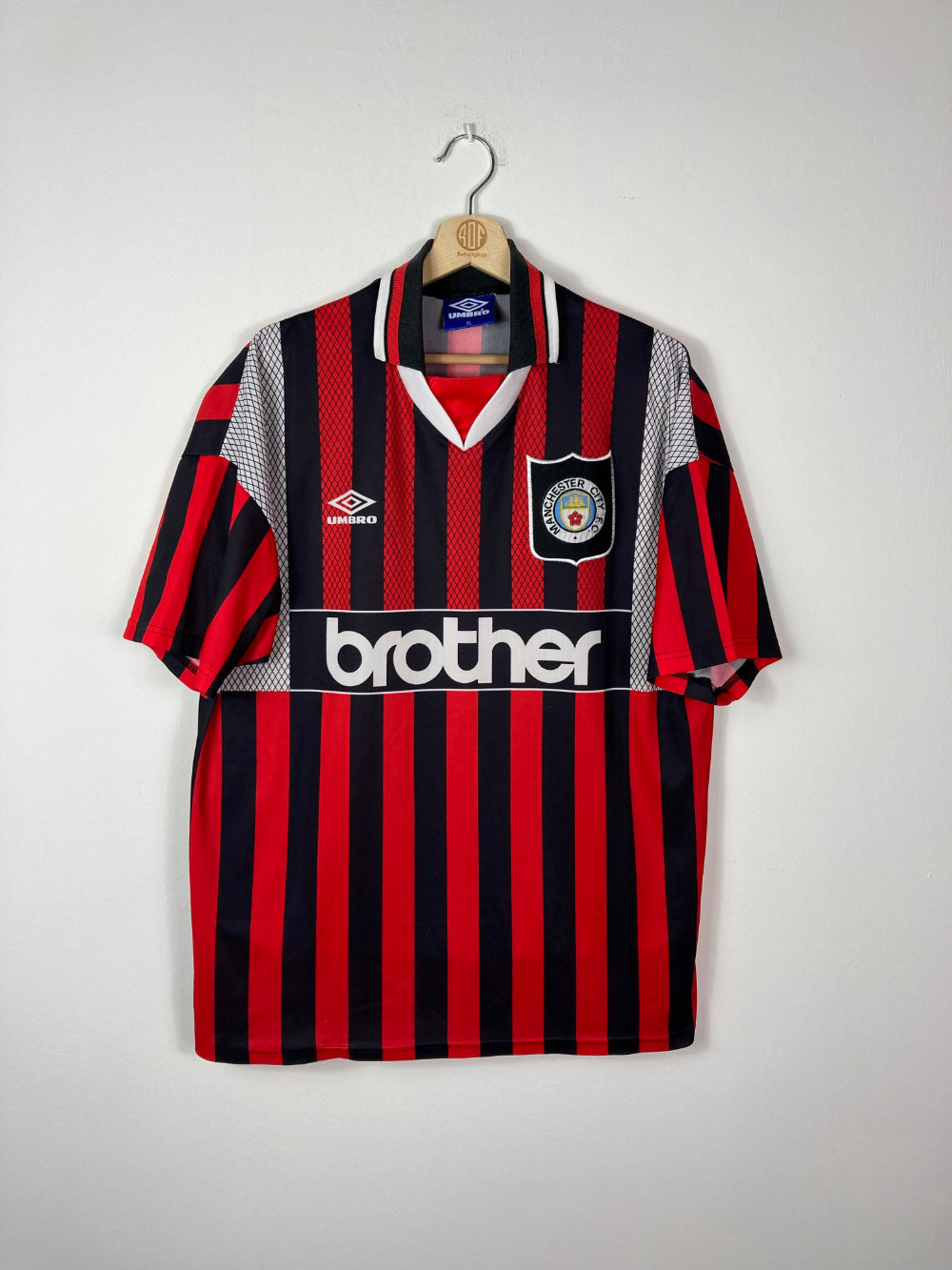 Original Manchester City FC Away Jersey 1994-1996 - XL