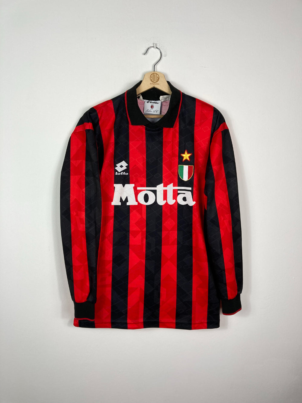 Original AC Milan Home Jersey 1993-1994 #9 Van Basten - L