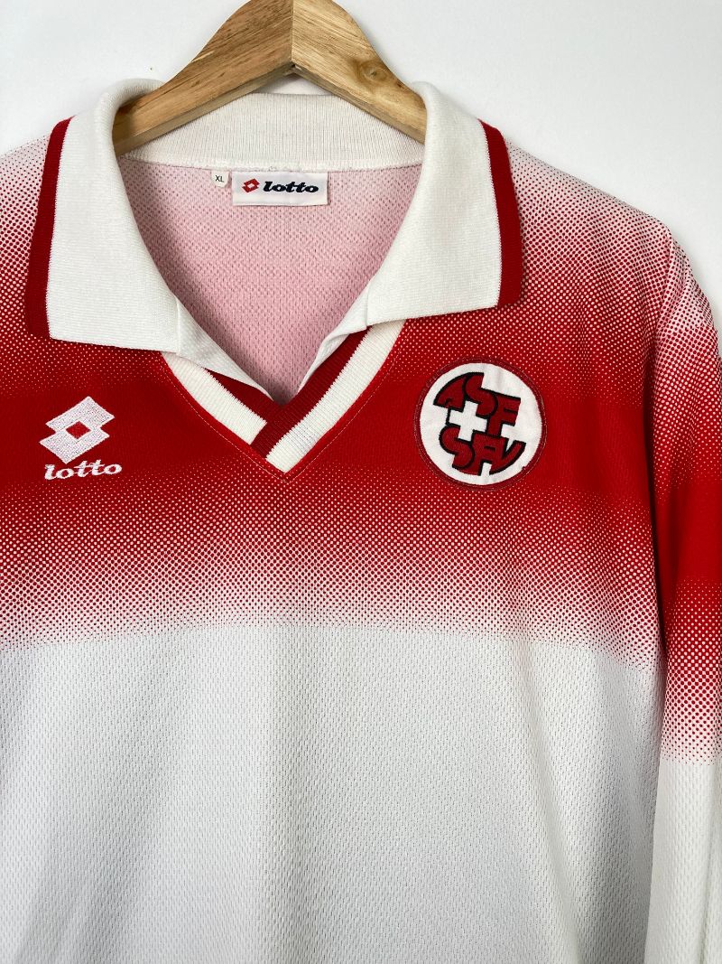 
                  
                    Original Switzerland *Matchworn* Away Jersey U21 1996-1997 #4 - XL
                  
                