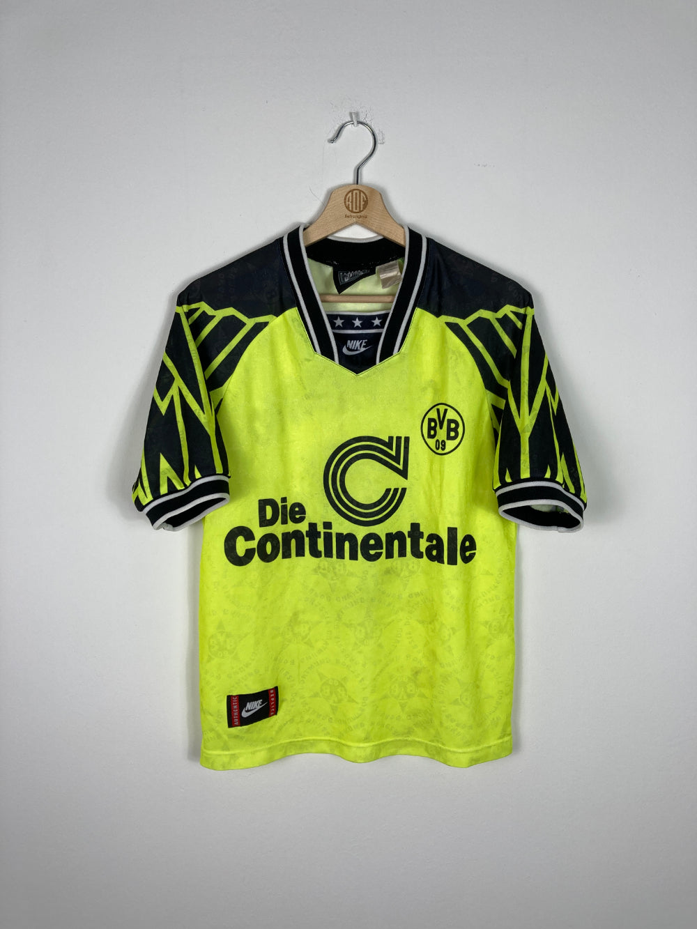 Original Borussia Dortmund Home Jersey 1994-1995 #9 Chapuisat - S