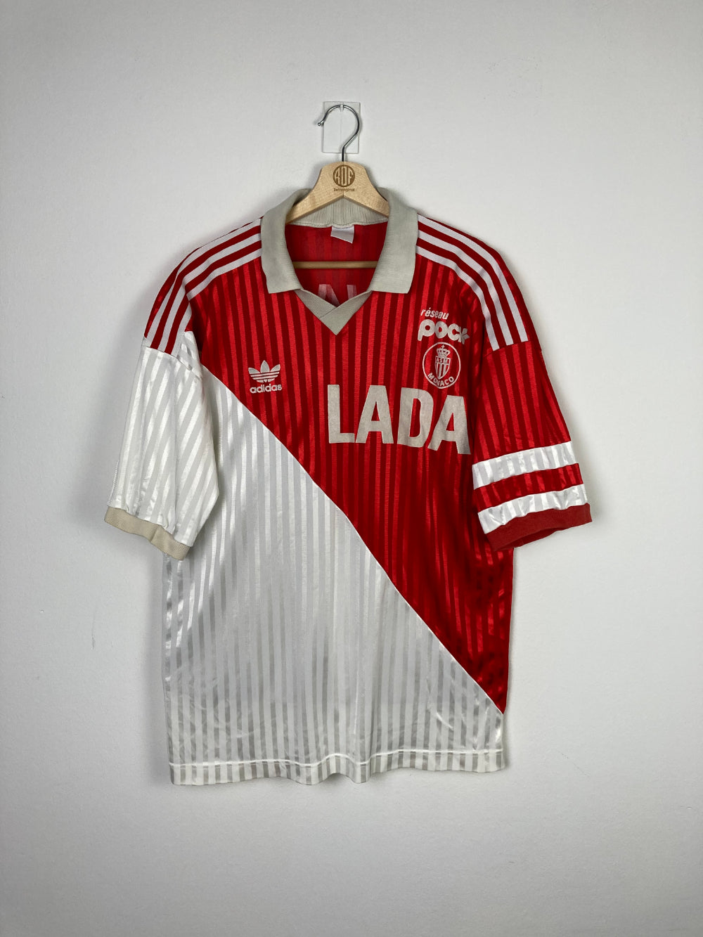 Original AS Monaco Home Jersey 1990-1991 - L