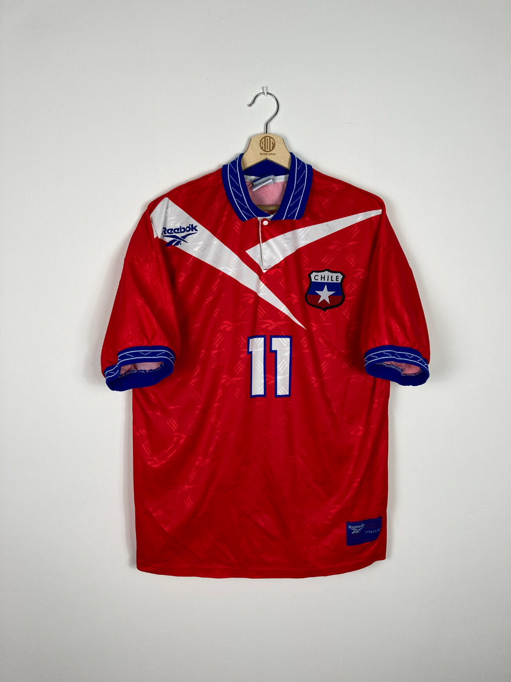 Original Chile Home Jersey 1997-1999 #11 Salas - L