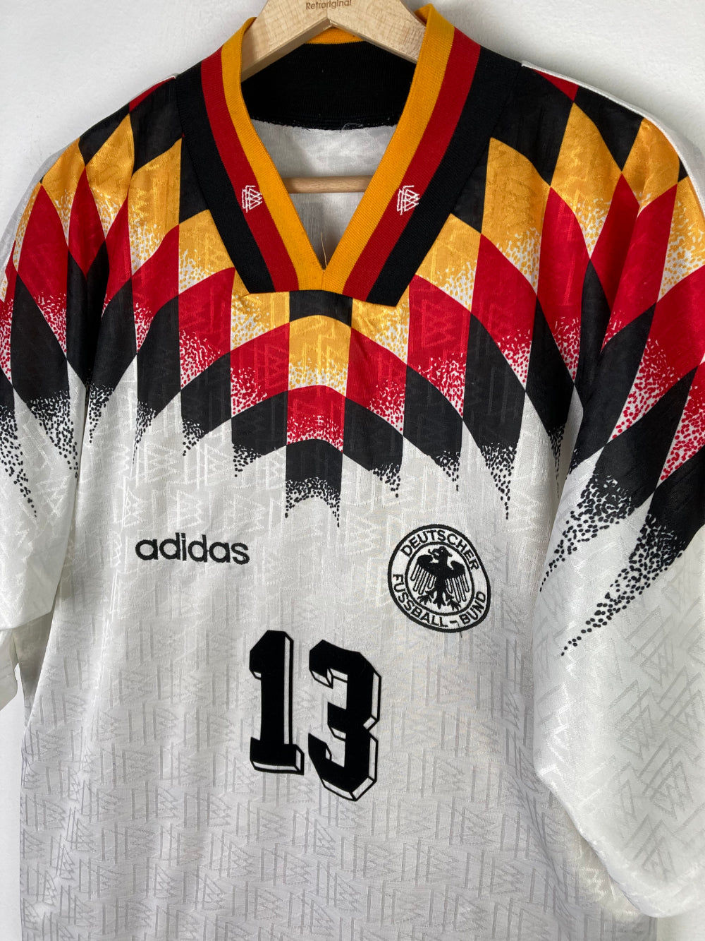 
                  
                    Original Germany Home Jersey 1994 #13 of Rudi Völler - XL
                  
                