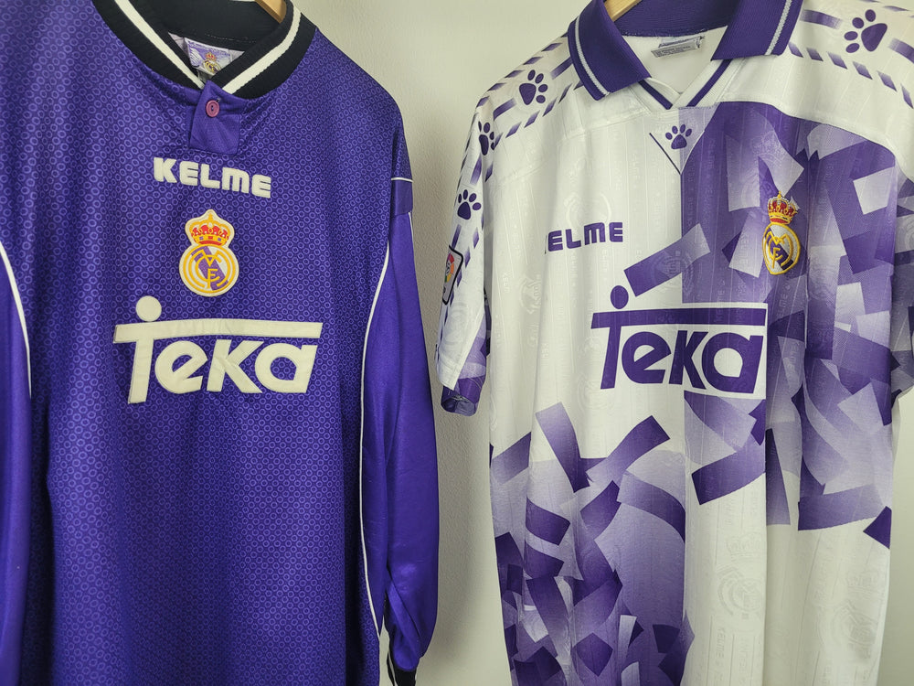 Kelme, Shirts, Real Madrid Kelme Jersey Teka Soccer Purple Short Sleeve  Football Mens Size M