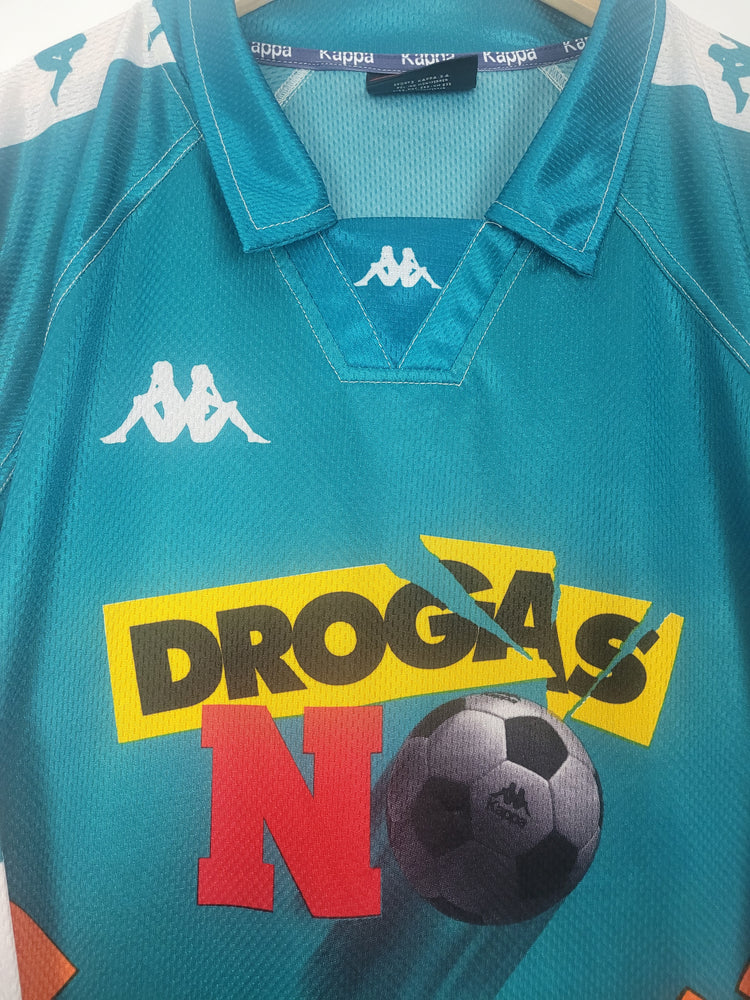 
                  
                    Original La Liga 'Drogas No' *Matchworn*Jersey 1997 of Benjamin Zarandona - XL
                  
                